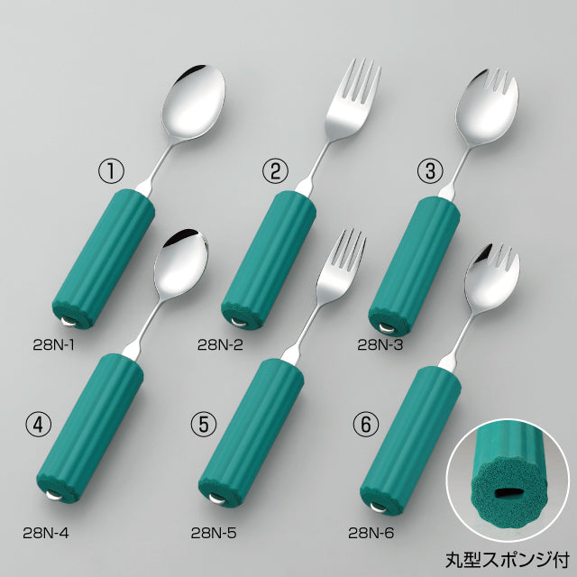 オールステンレスハンドル 丸型28mmスポンジ付｜ユニバーサルデザイン